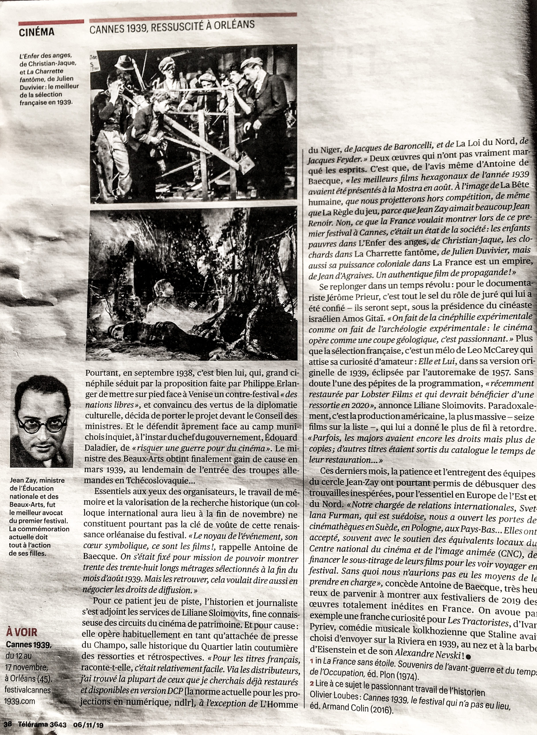 Cannes 39 _ Télérama